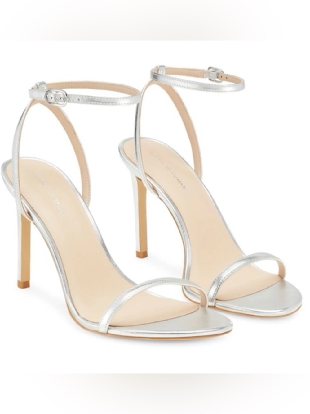 Stuart Weitzman Dancer 95 Silver Heels